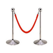 Stanchion Pole Silver