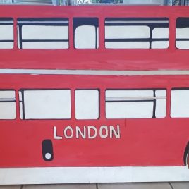 Cut Out London Bus
