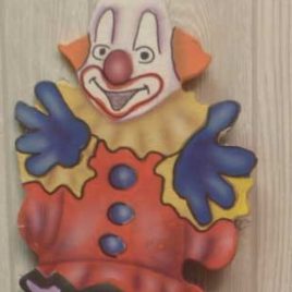 Cut Out Clown on stilts including stand